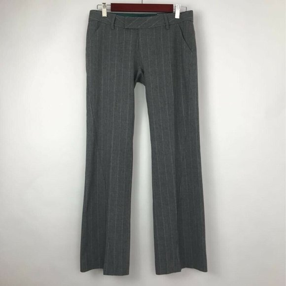 Volcom Dress Career Pants Gray Pinstripe Stretch 3 - Picture 1 of 9